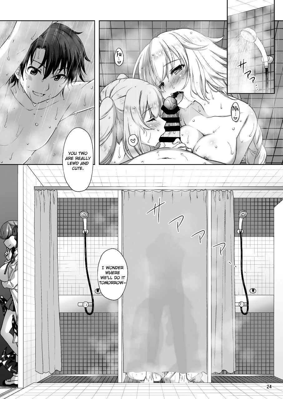 Hentai Manga Comic-A Book About Jeanne's & Maries's School Swimsuits-Read-24